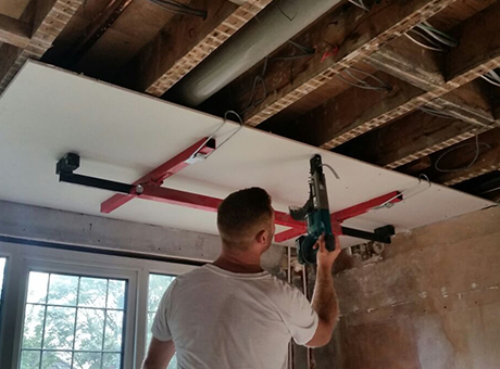 Plasterboarding